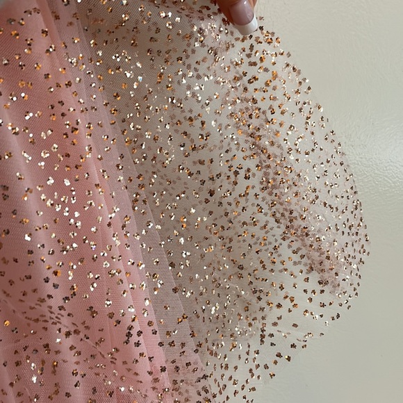 NWT petal pink tulle gold sparkle tiered maxi fairytale (6) Shelli Legal LAUNDRY - Picture 10 of 10